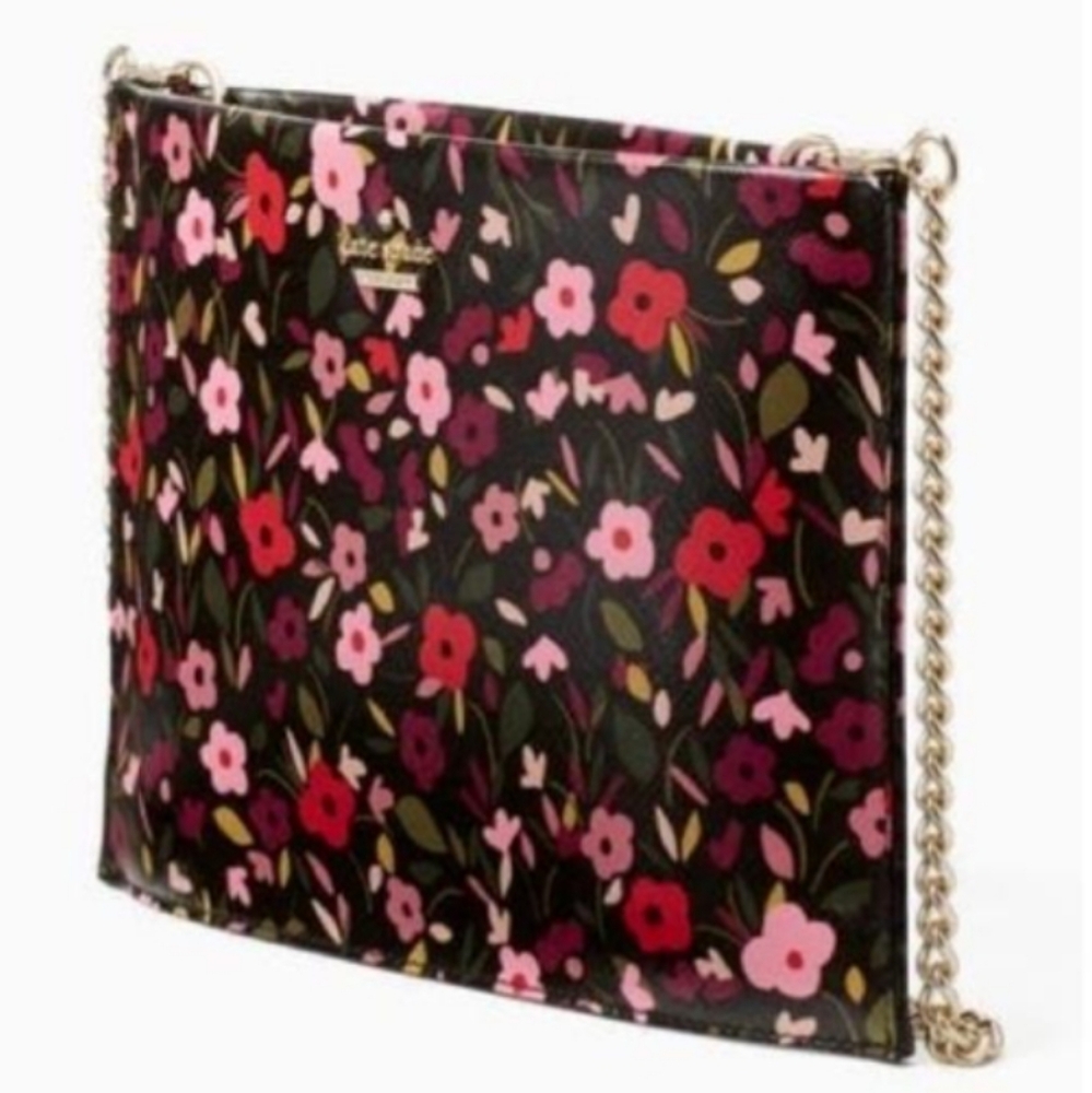 NWT Authentic Kate Spade Sima Floral Print Leather Crossbody/purse - Picture 3 of 11